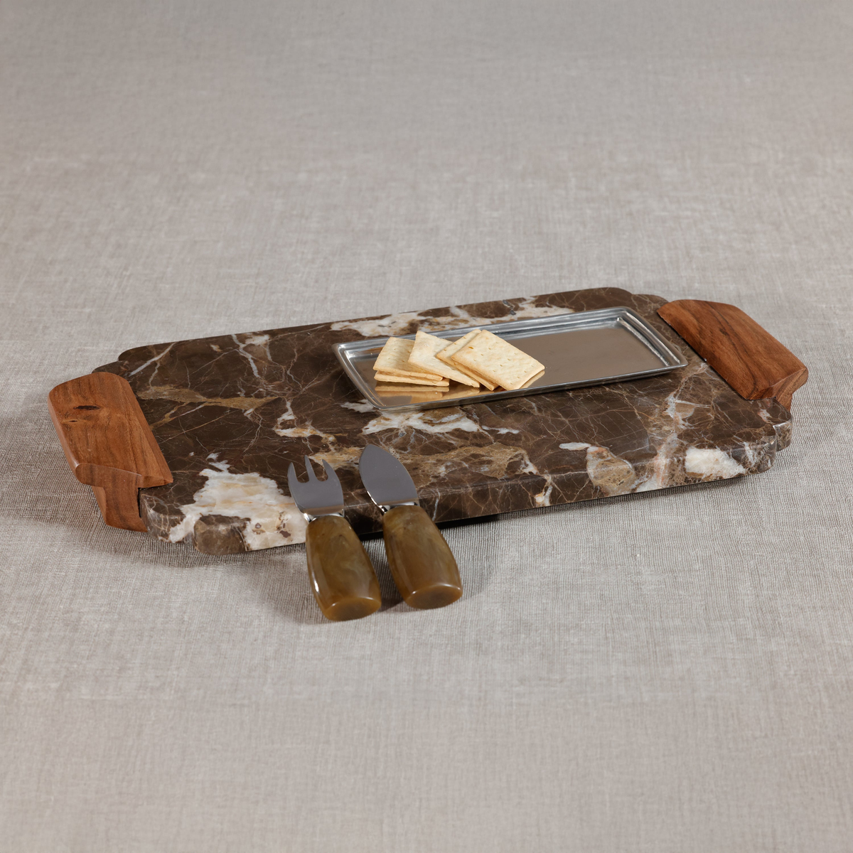Mocha Marble Tray / Charcuterie Board