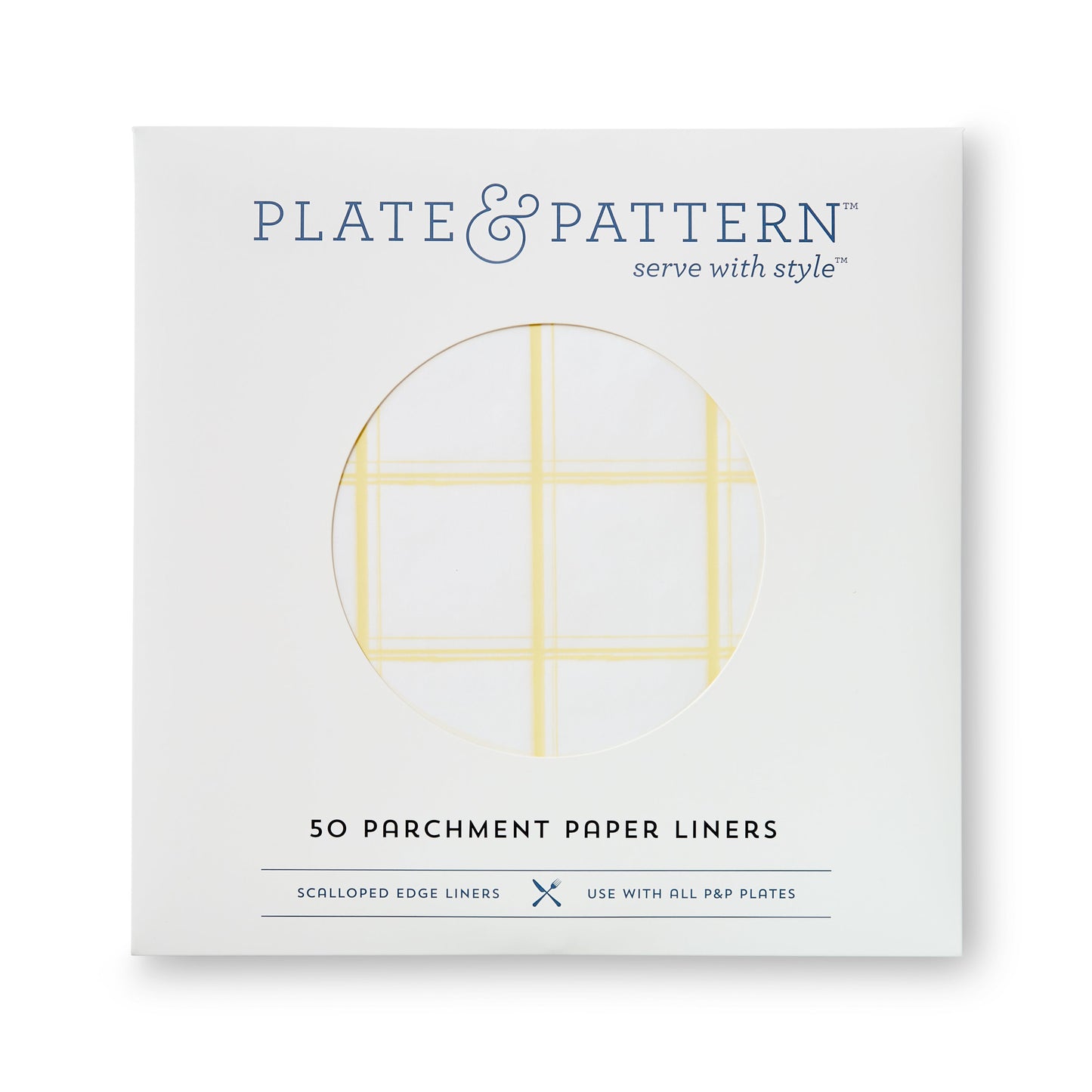 "Lemon Chiffon" flat plate liners