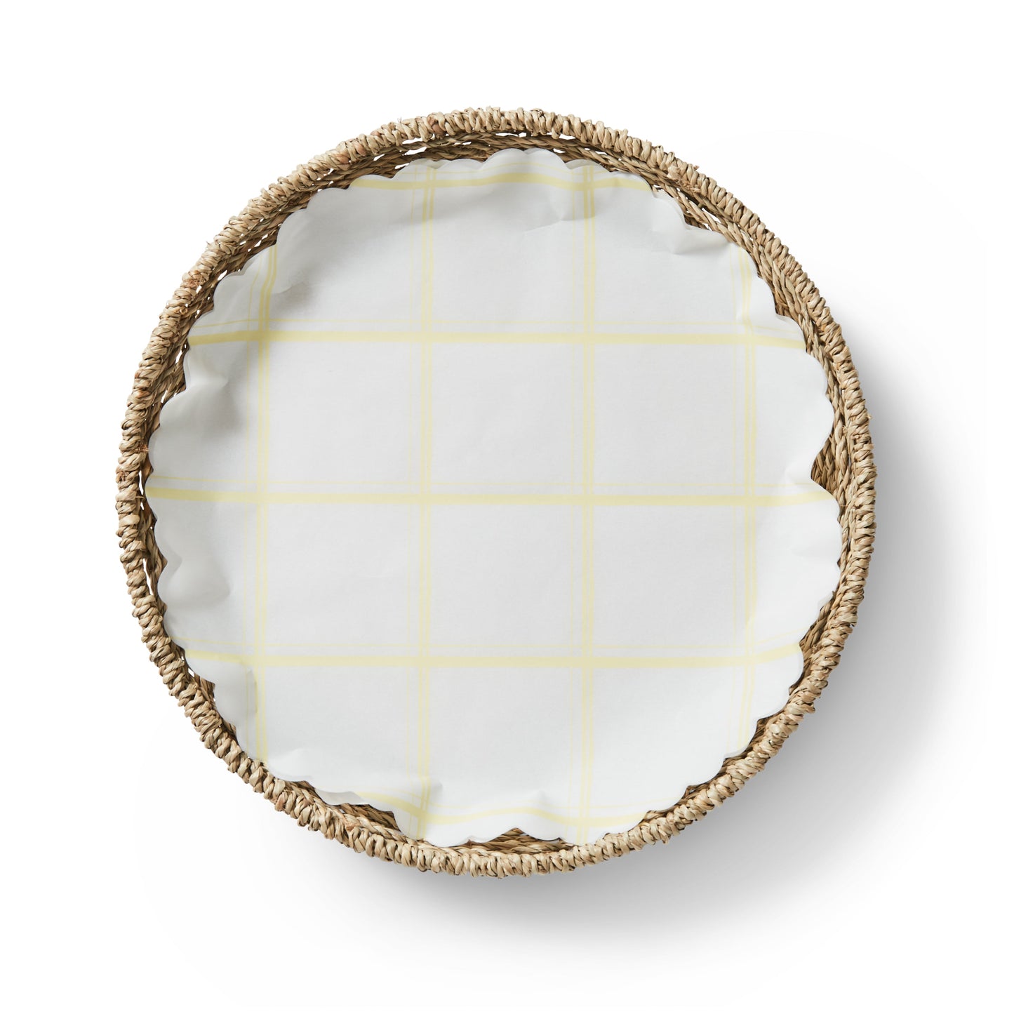 "Lemon Chiffon" flat plate liners