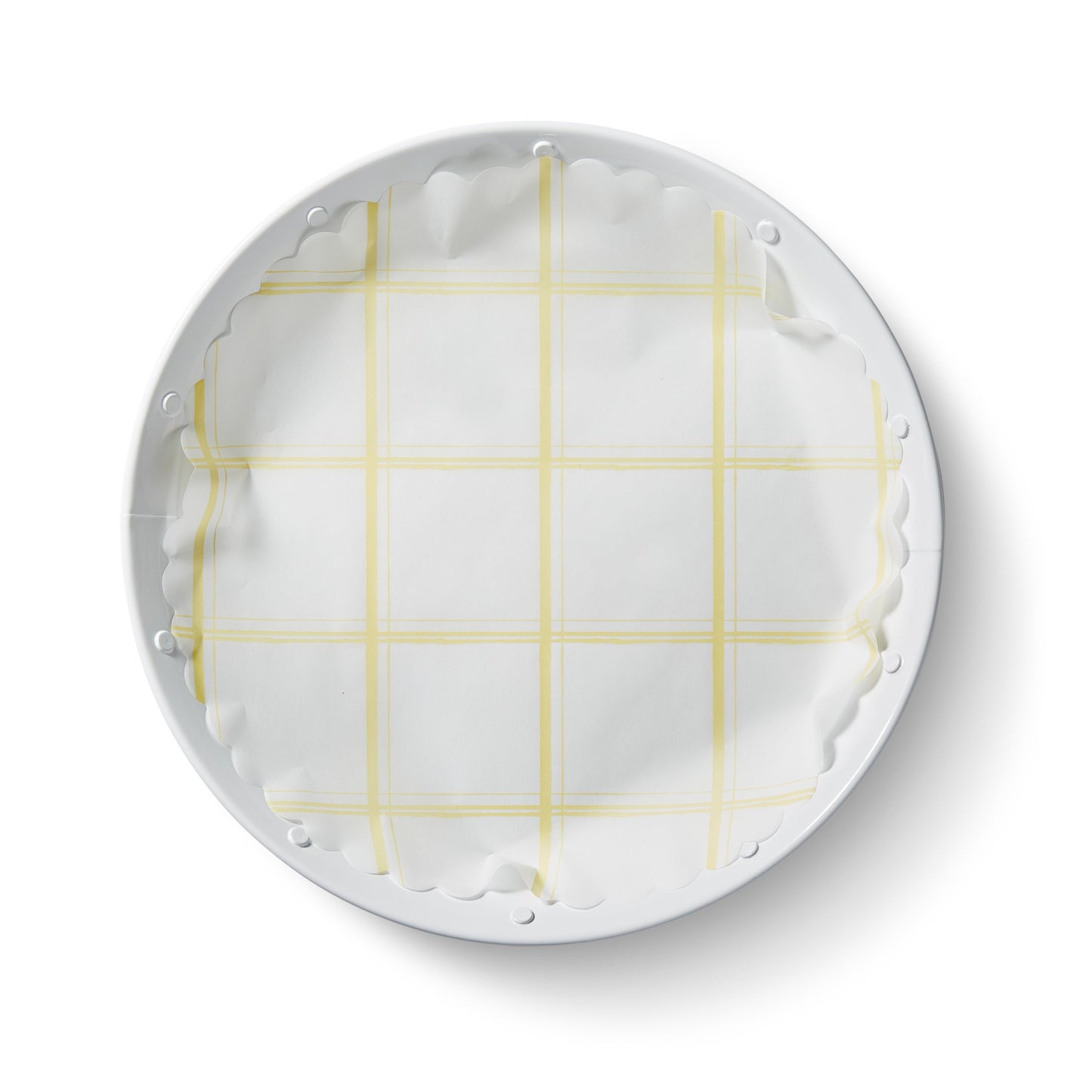 "Lemon Chiffon" flat plate liners