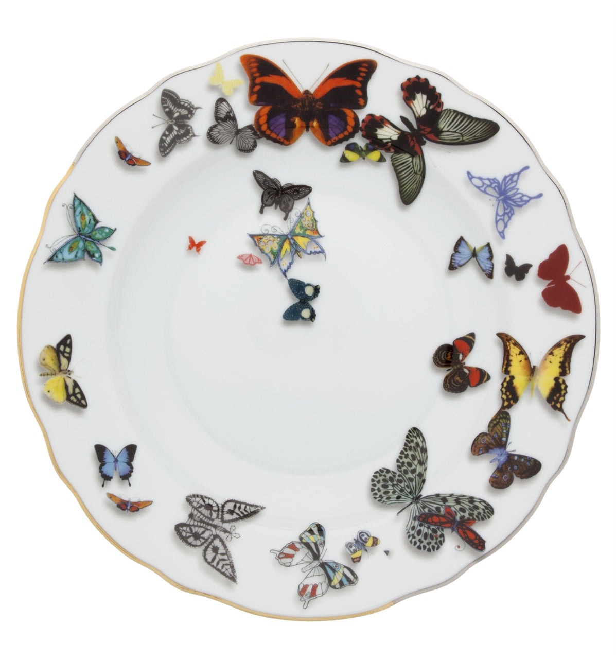 Vista Alegre Collection Butterfly Dinner Plate by Christian Lacroix