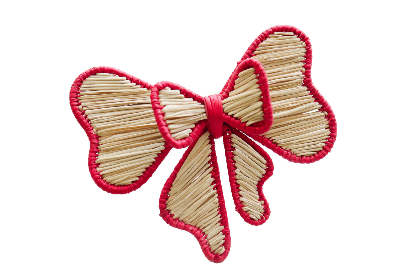 Bow Napkin Ring, colored Trim: Dark Green