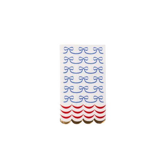 4th of July Bow Flag Towels – Set of 20