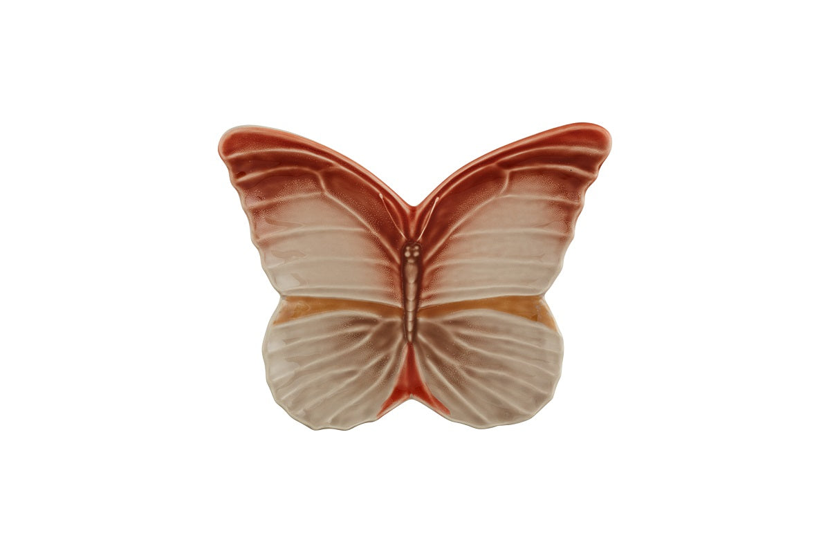 Cloudy Butterflies Dessert Plate by Claudia Schiffer for Bordallo Pinheiro