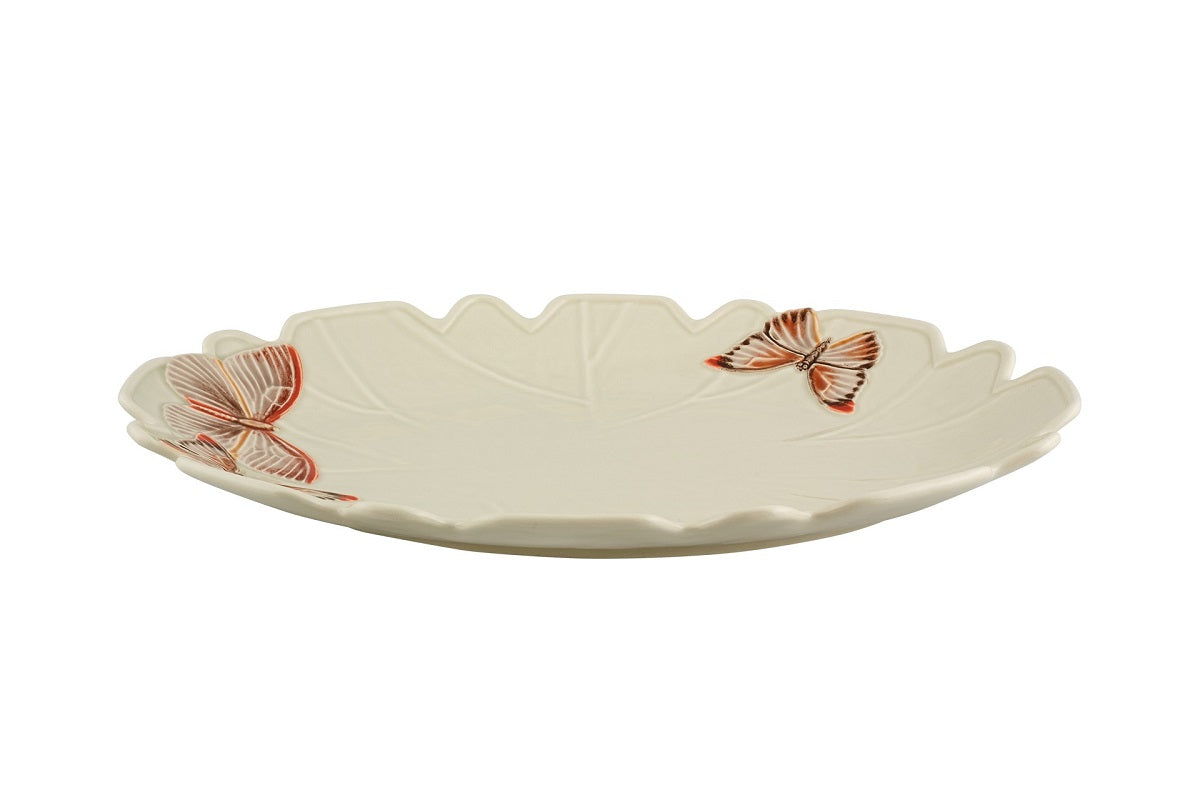 Cloudy Butterflies Serving Platter by Claudia Schiffer for Bordallo Pinheiro