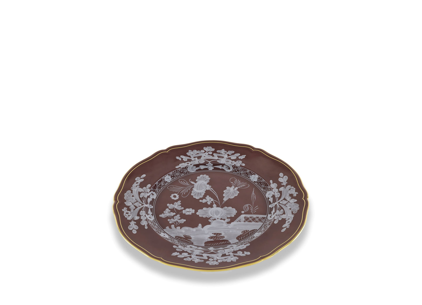 Antico Doccia Charger Plate in Castagna