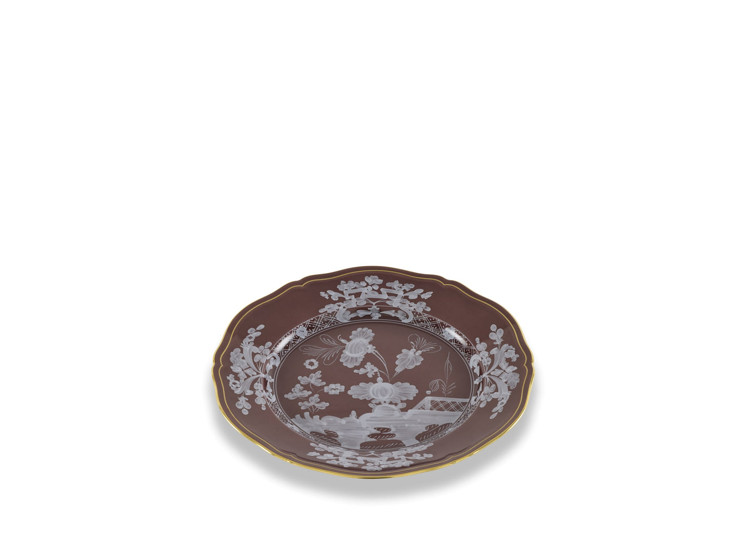 Antico Doccia Flat Dinner Plate - Castagna