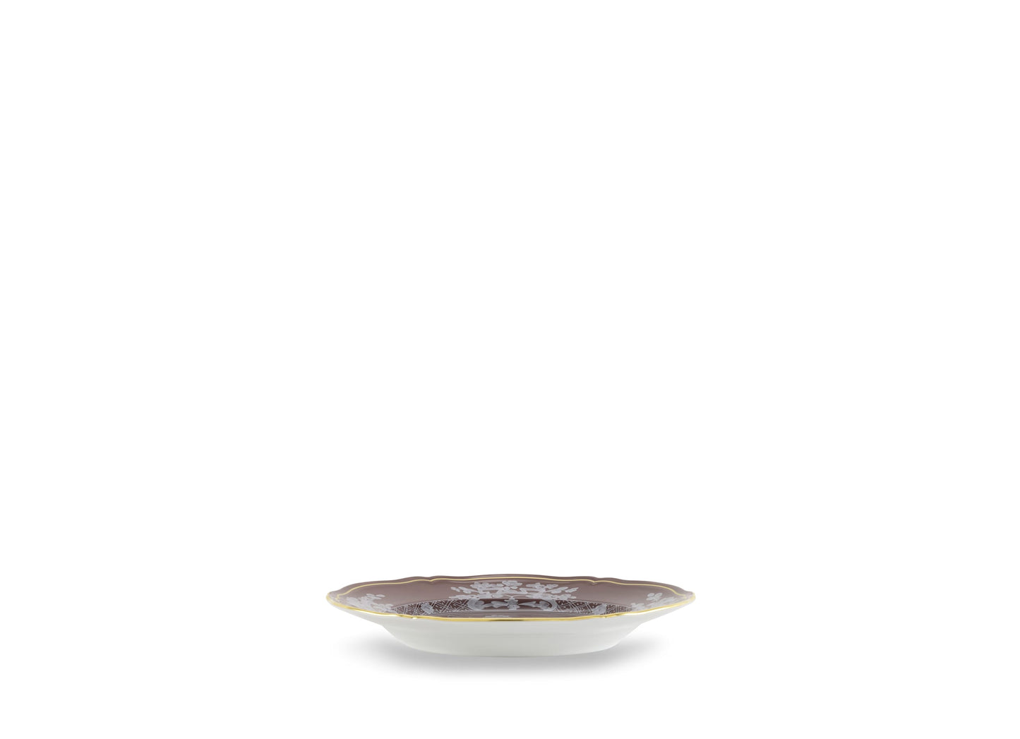 Antico Doccia Flat dessert plate - Castagna