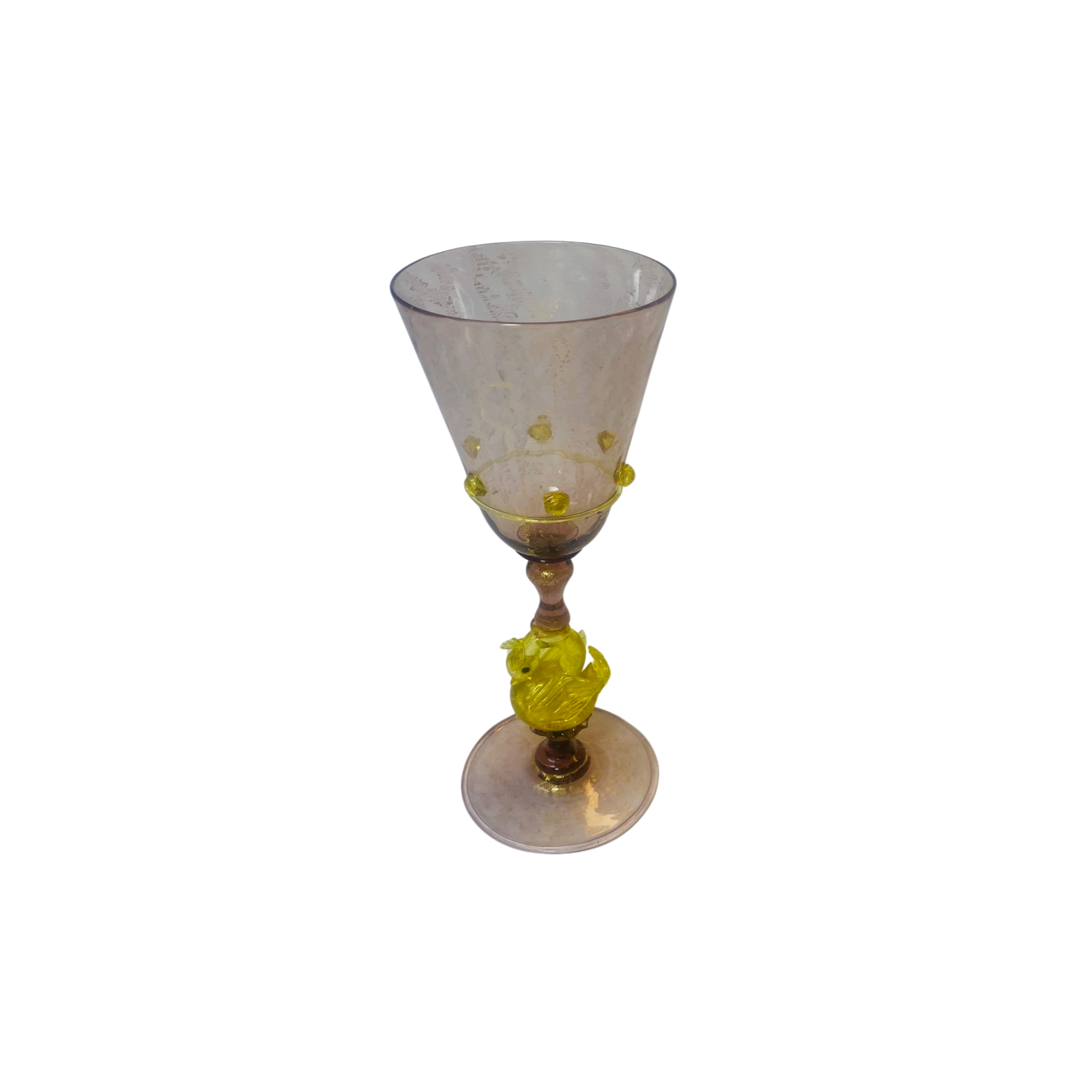 Antique Murano Venetian Glass Goblets – Set of 10, Circa 1910