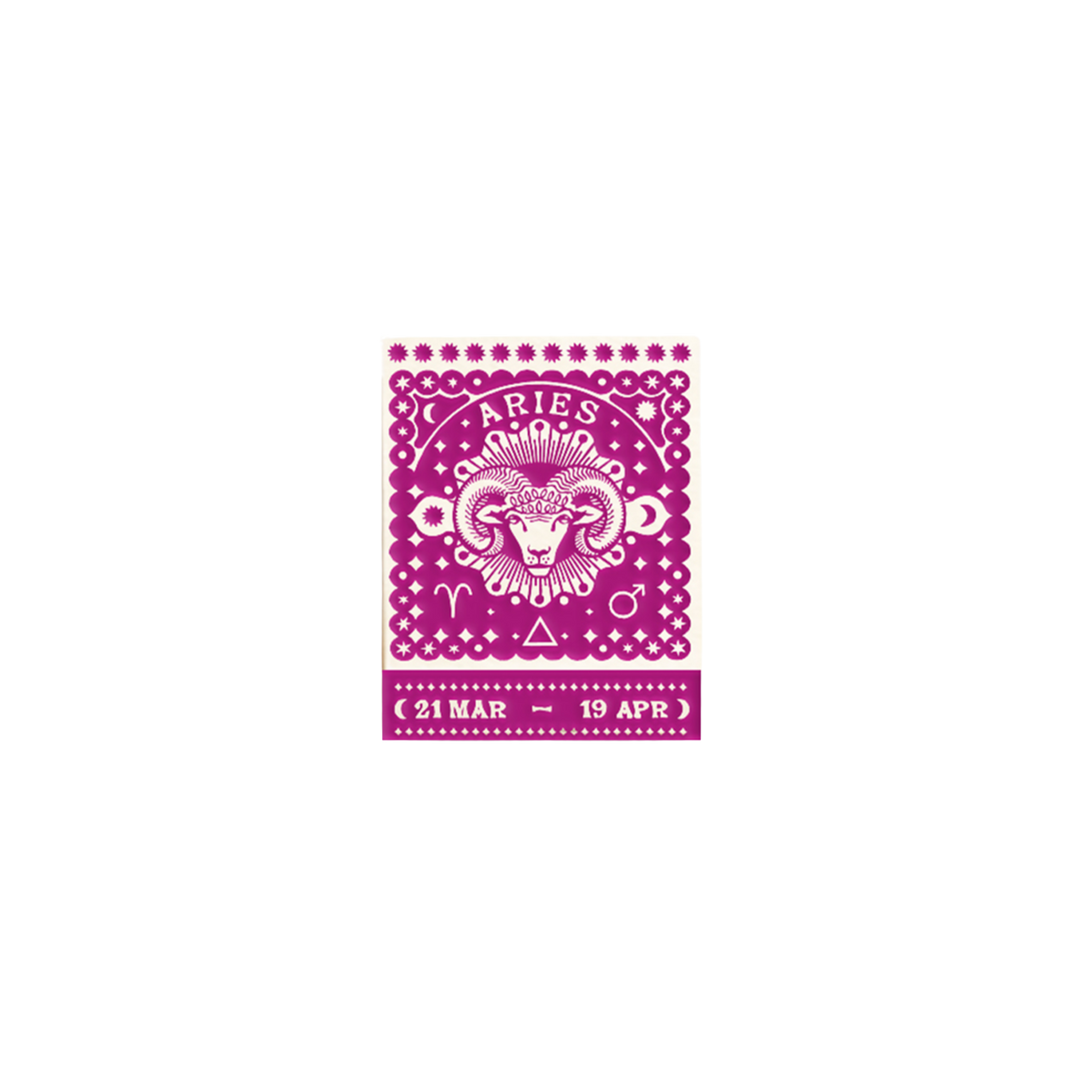 Aries Zodiac Matchbook