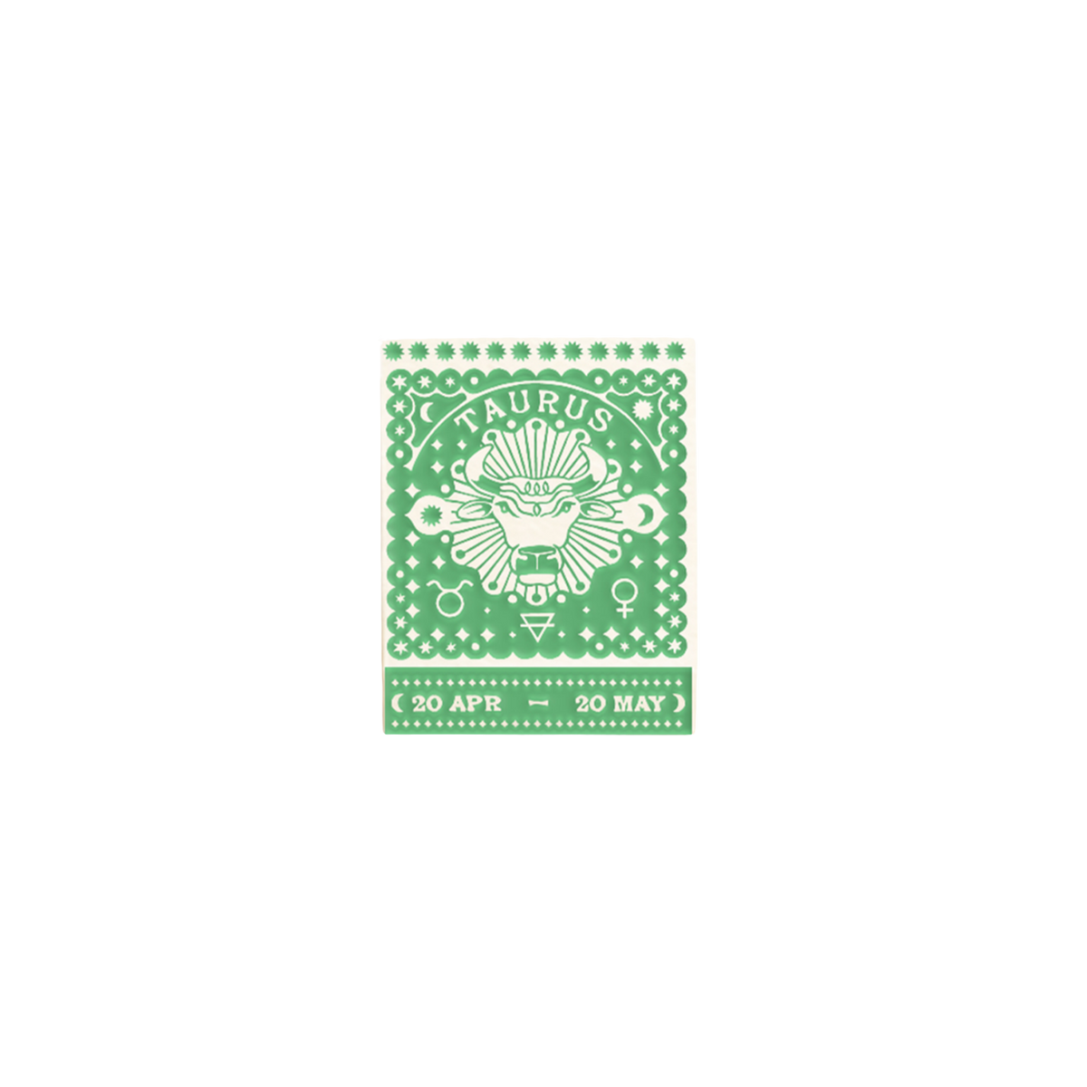 Taurus Zodiac Matchbook