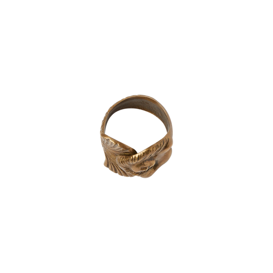 Ariella Mermaid Antique Brass Napkin Rings Set of 4