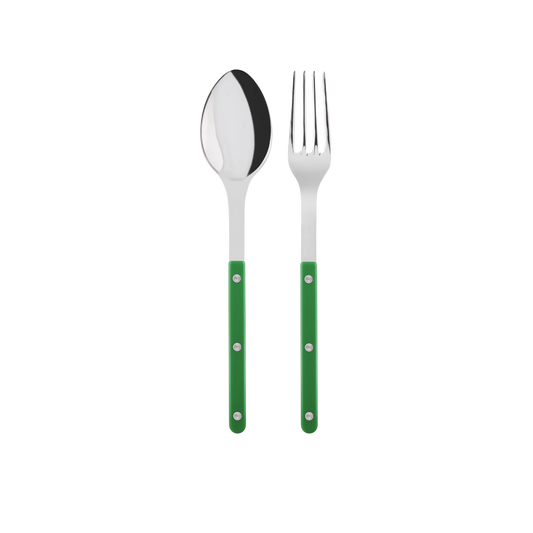 Bistrot Solid 2 Piece Serving Set in Garden Green