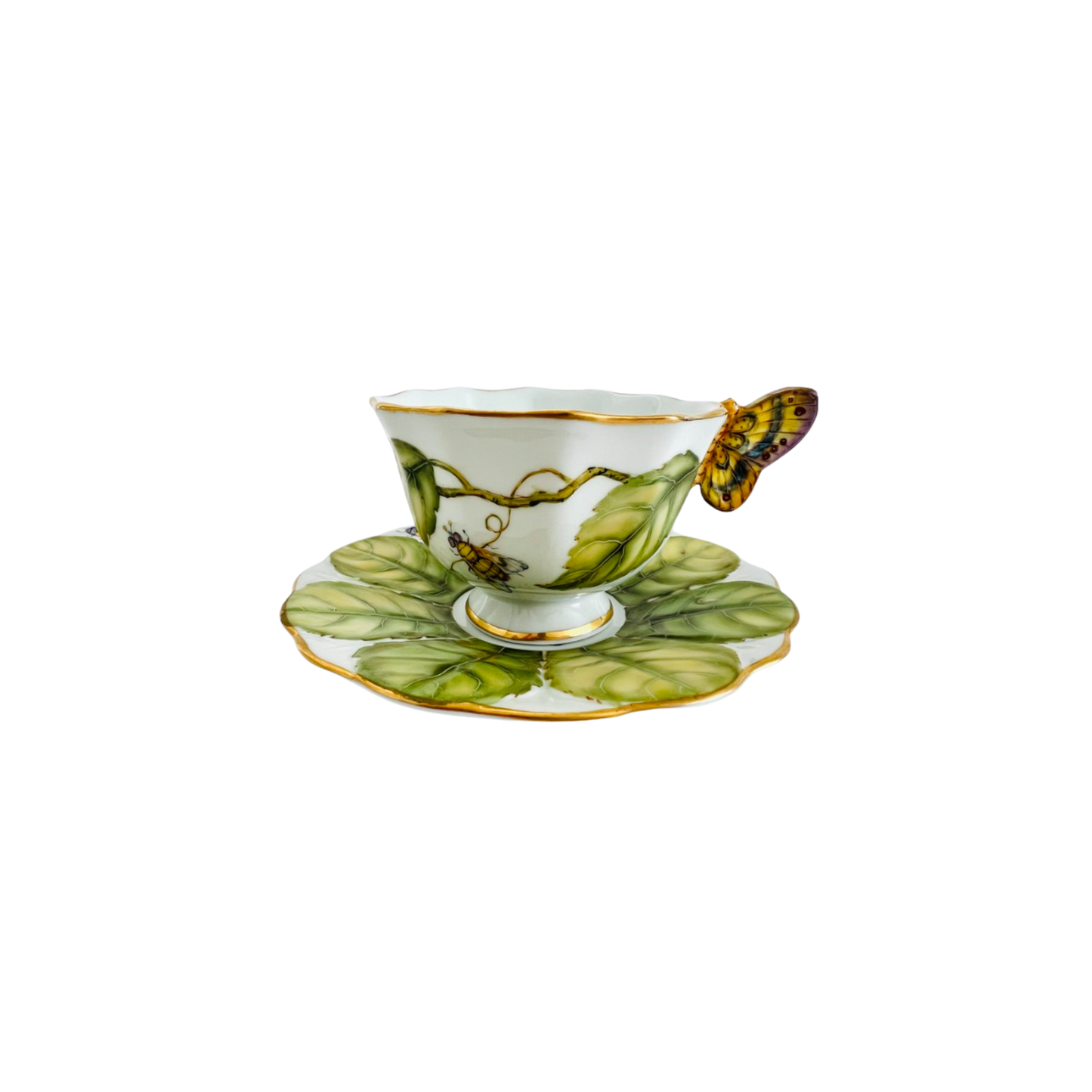 Butterfly Handle Cup and Saucer