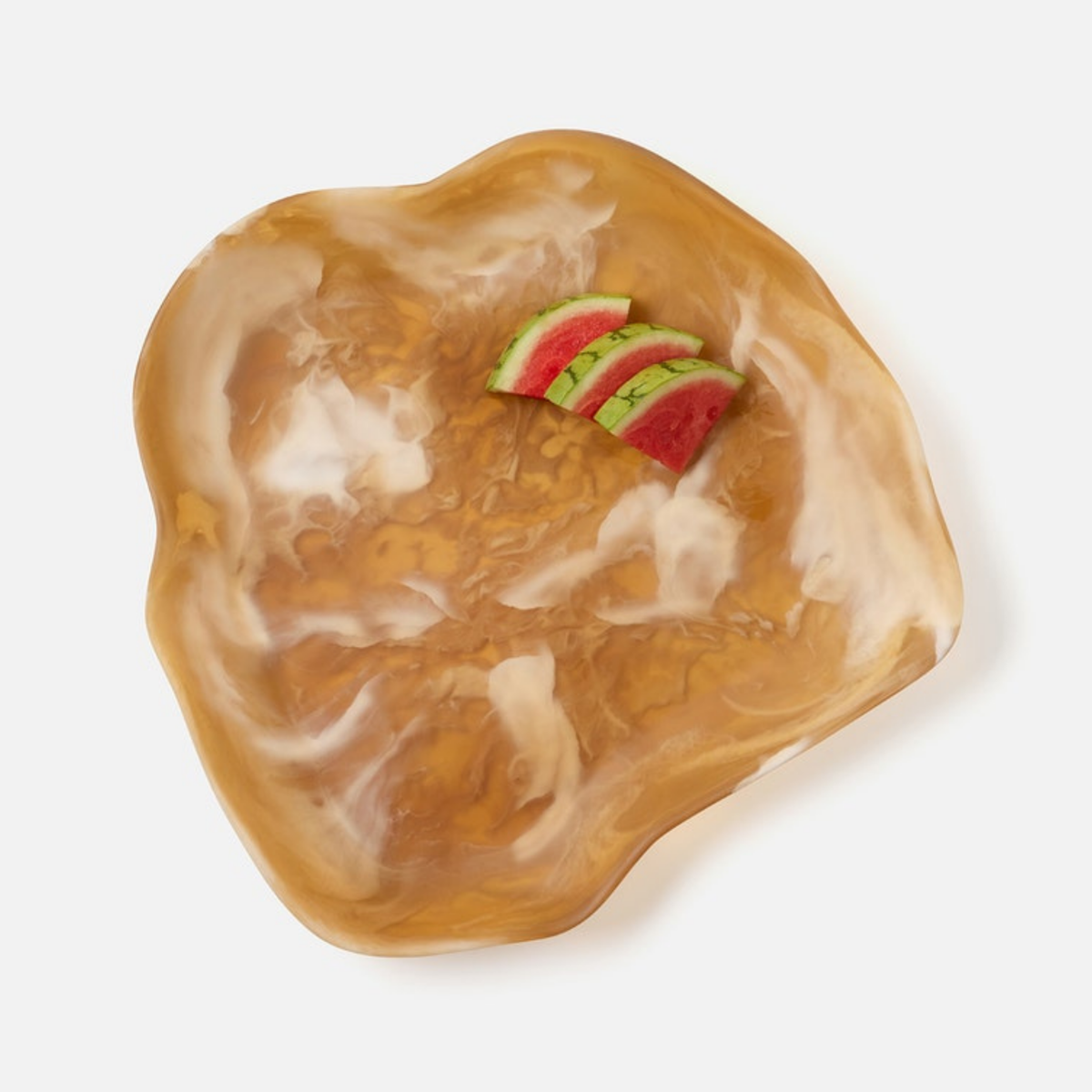 Beatrix Amber Swirled XL Serving Tray