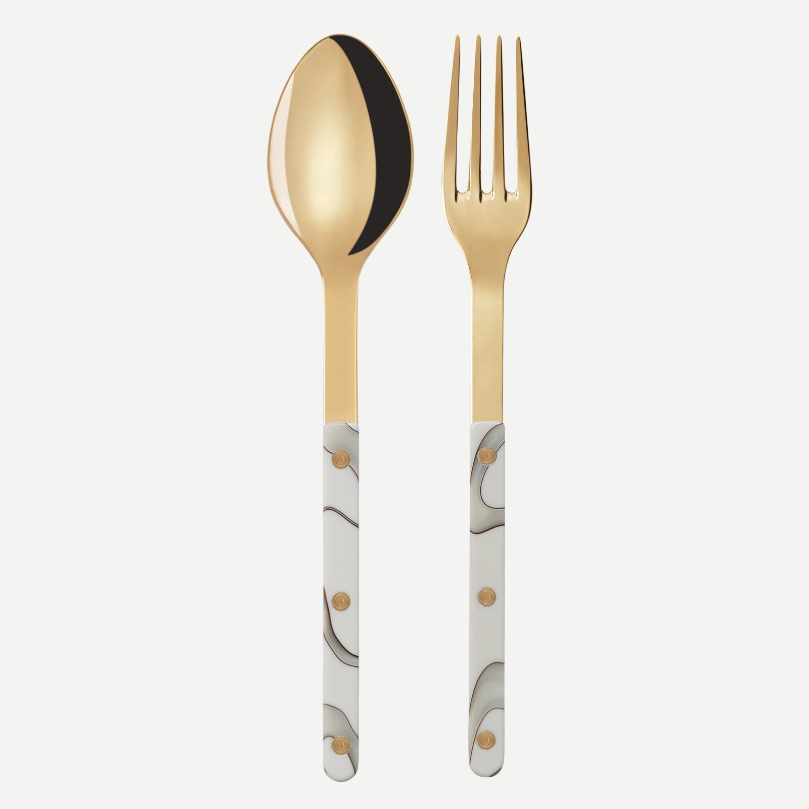 Elegant Sabre Bistrot Gold Dune Ivory Serving Set - Unique Design