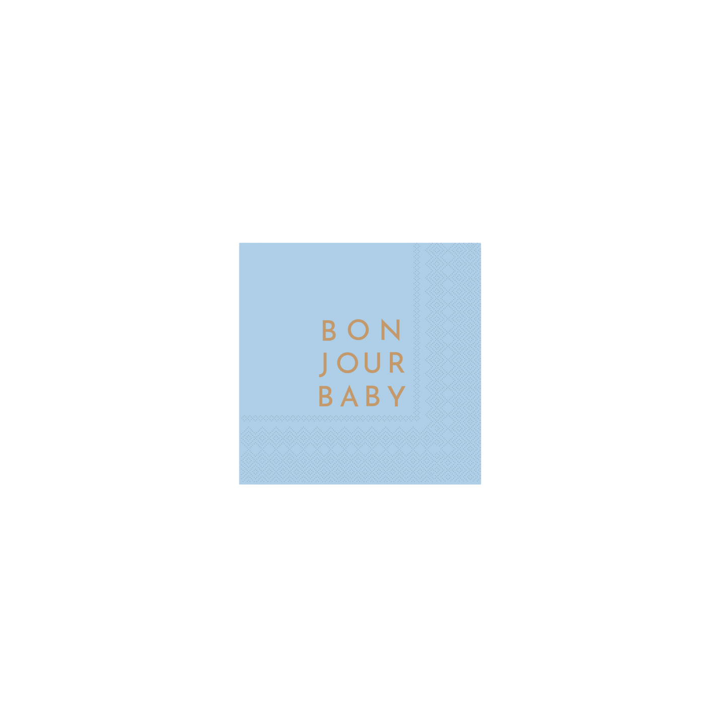 Bonjour Baby Sky Blue Cocktail Napkins - Set of 20