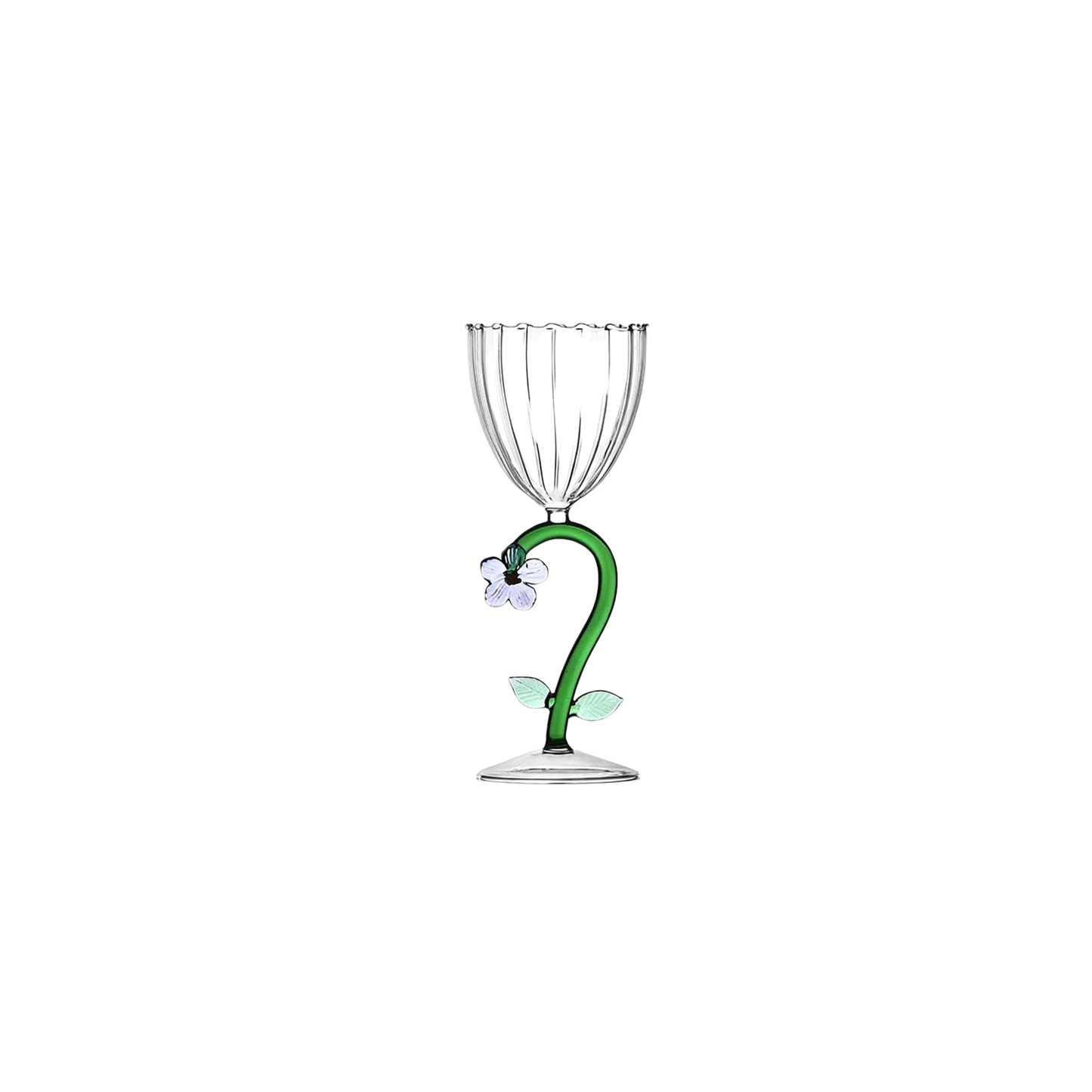 Botanica - Optical Stemmed Glass Lilac Flower