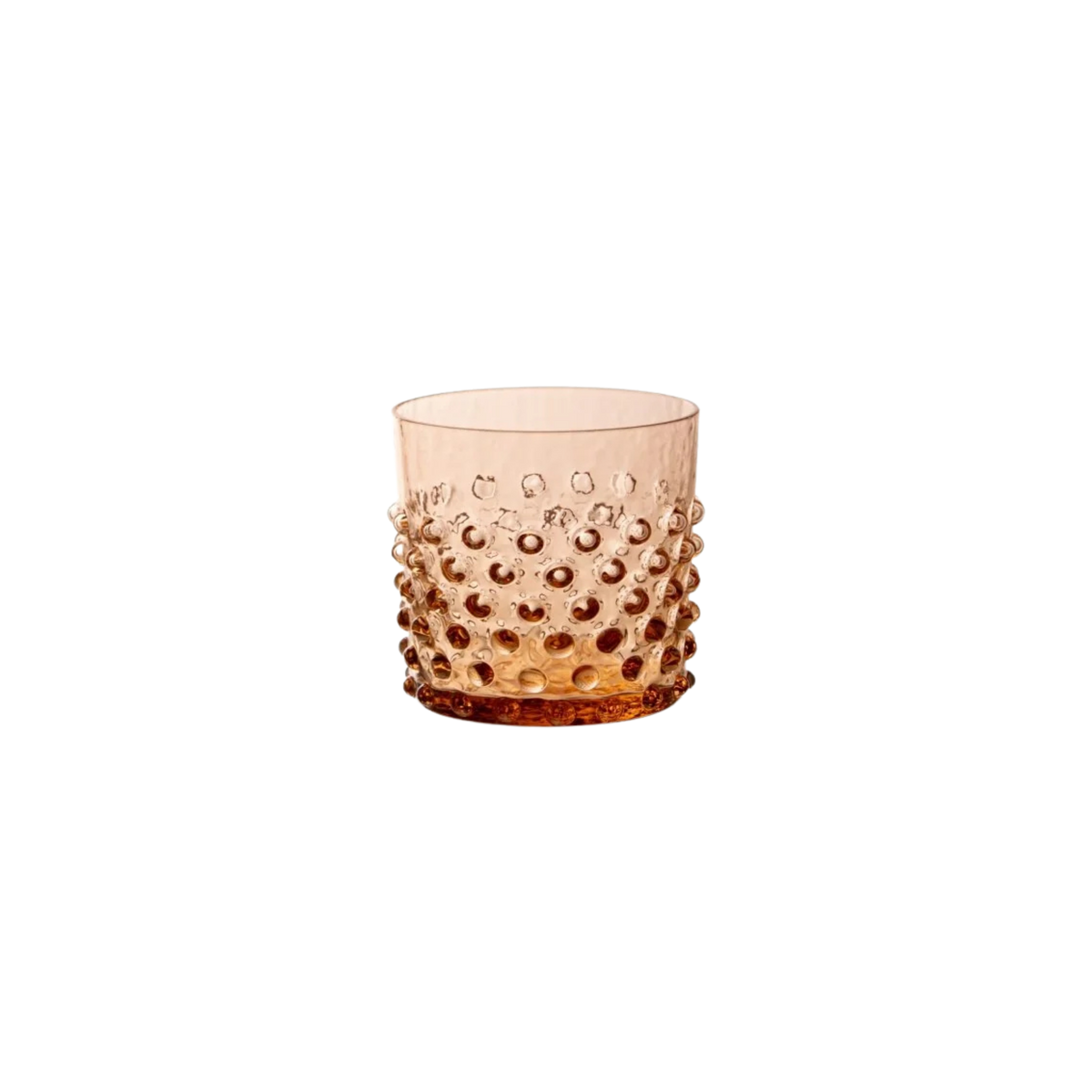 Bronze Hobnail Whiskey Glasses - Set of 4
