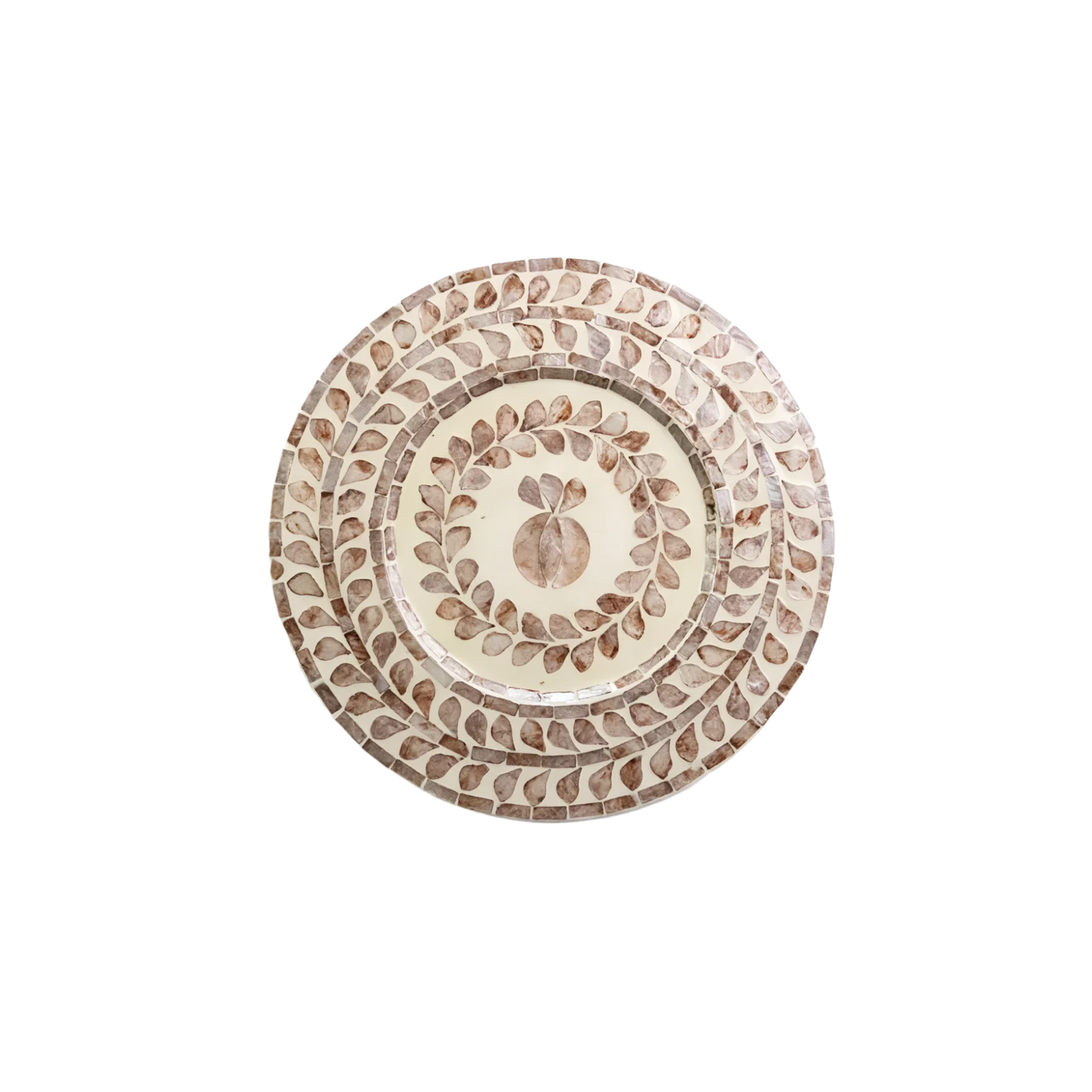 Capiz Shell Pomegranate Placemat Taupe Set of 4