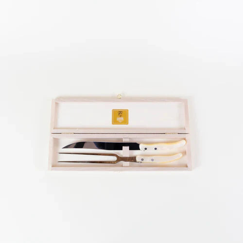 Claude Dozorme Berlingot Laguiole Carving Set - Natural