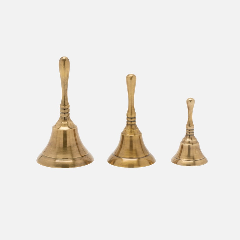 Effie Antique Brass Dinner Bells