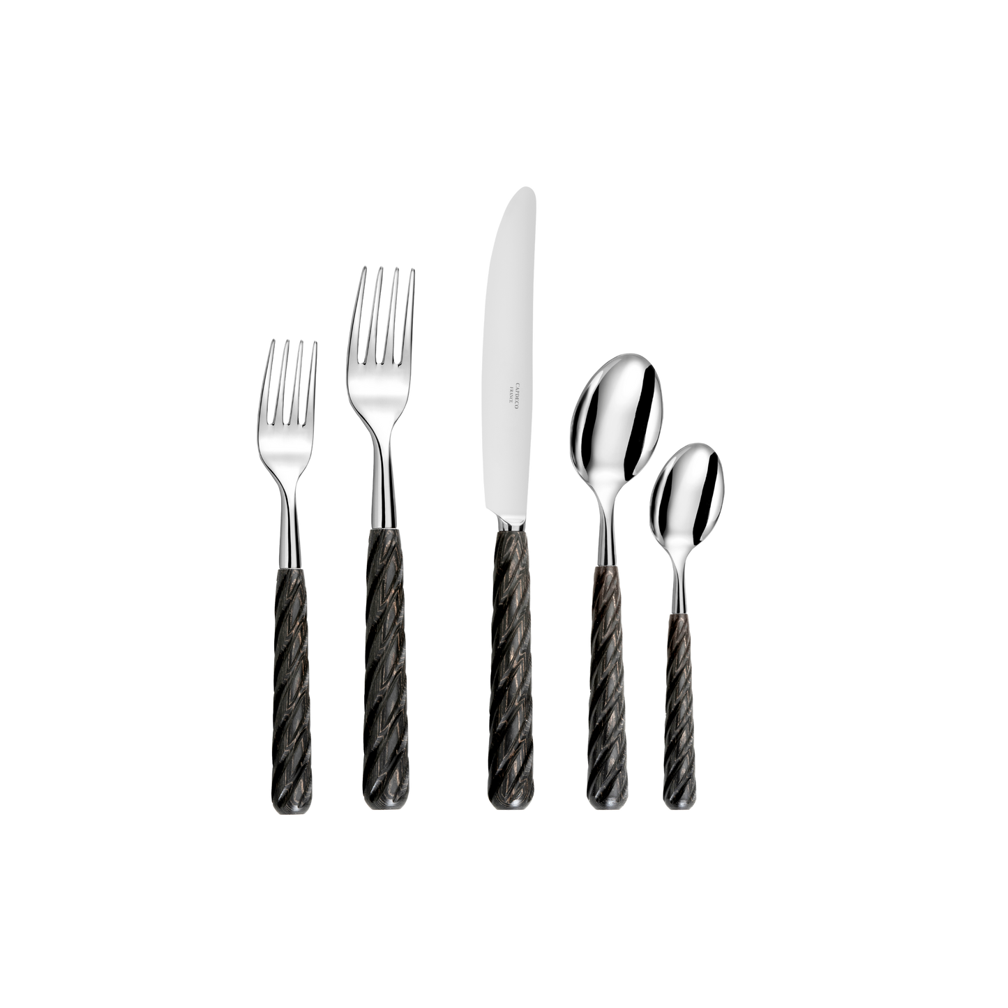Ellipse Wood 5 Piece Place Setting