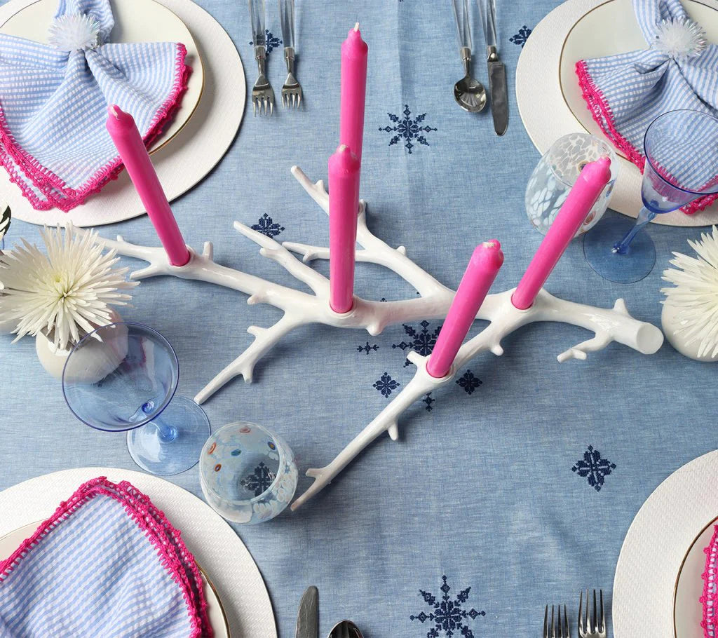 Fez Tablecloth in Periwinkle & Navy