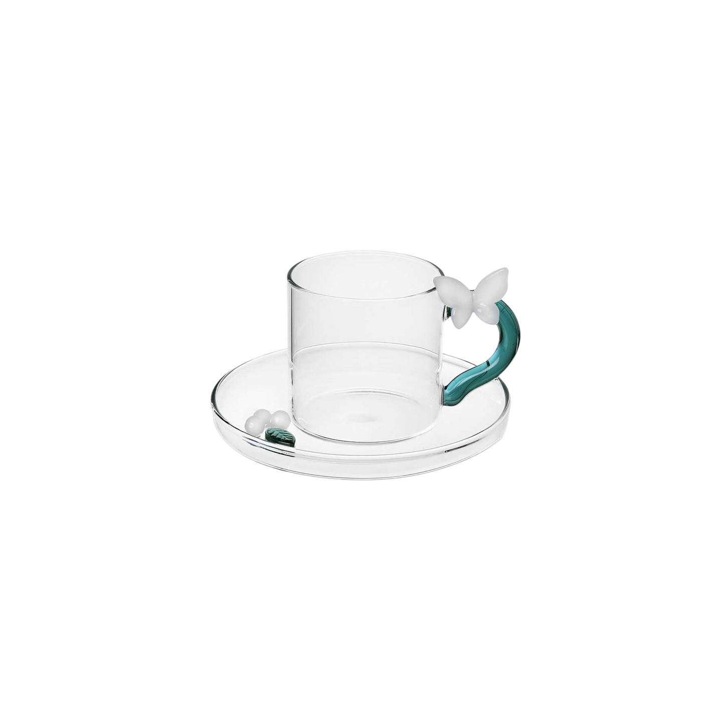 Fruits & Flowers - Coffee Cup with Saucer Butterfly