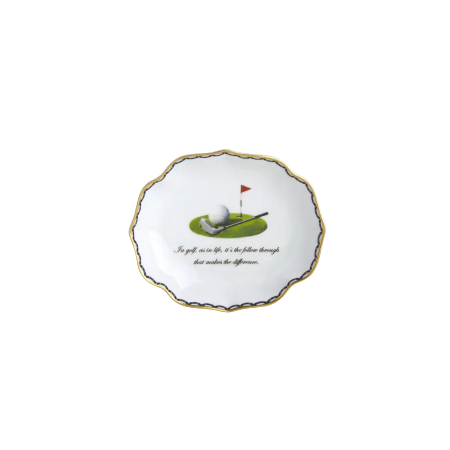 Golf As In Life With Swag Ring Tray