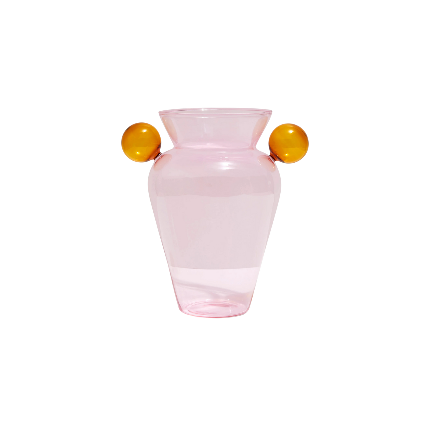 Geo Vase in Pink and Amber