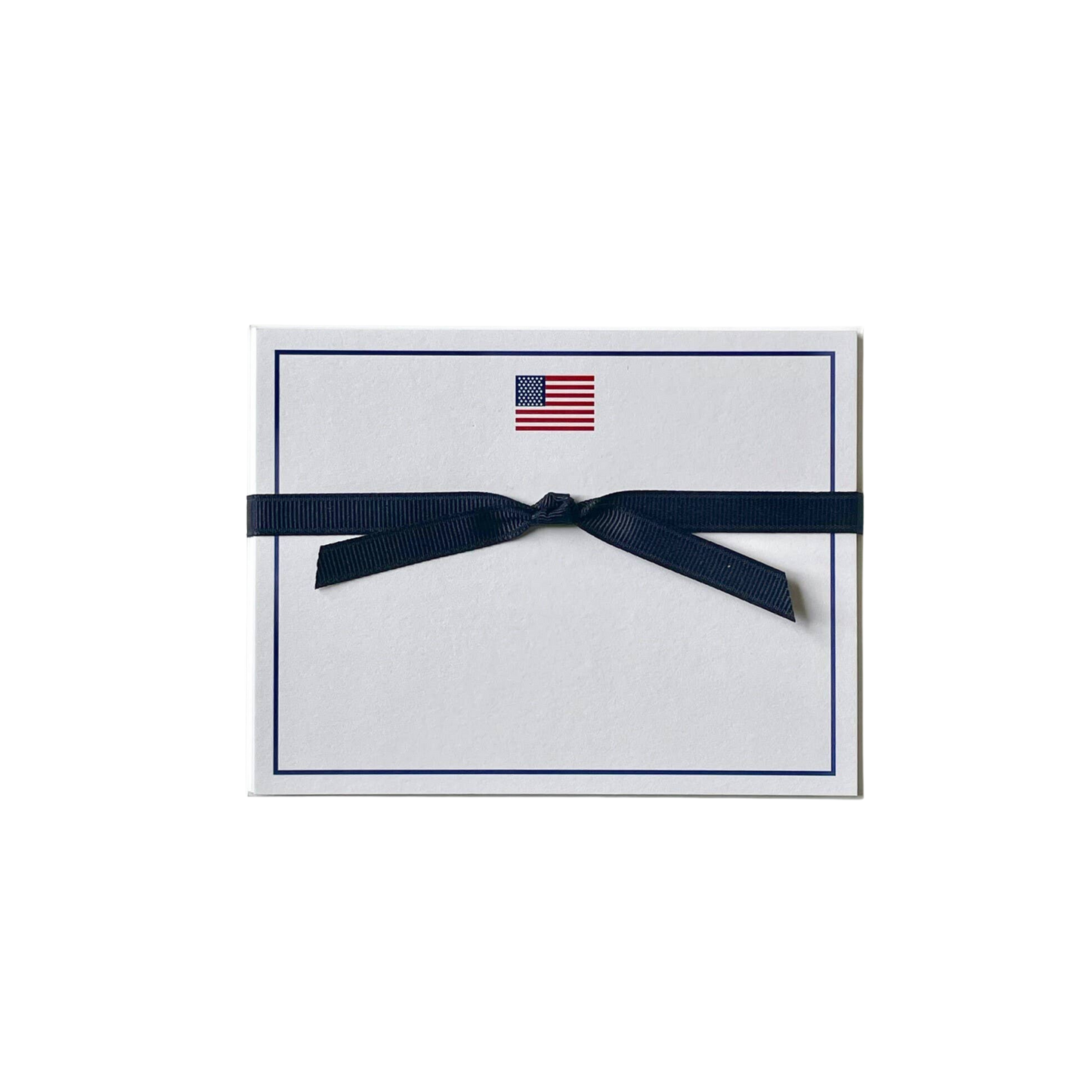 American Flag Flat Note Cards - Pack of 10