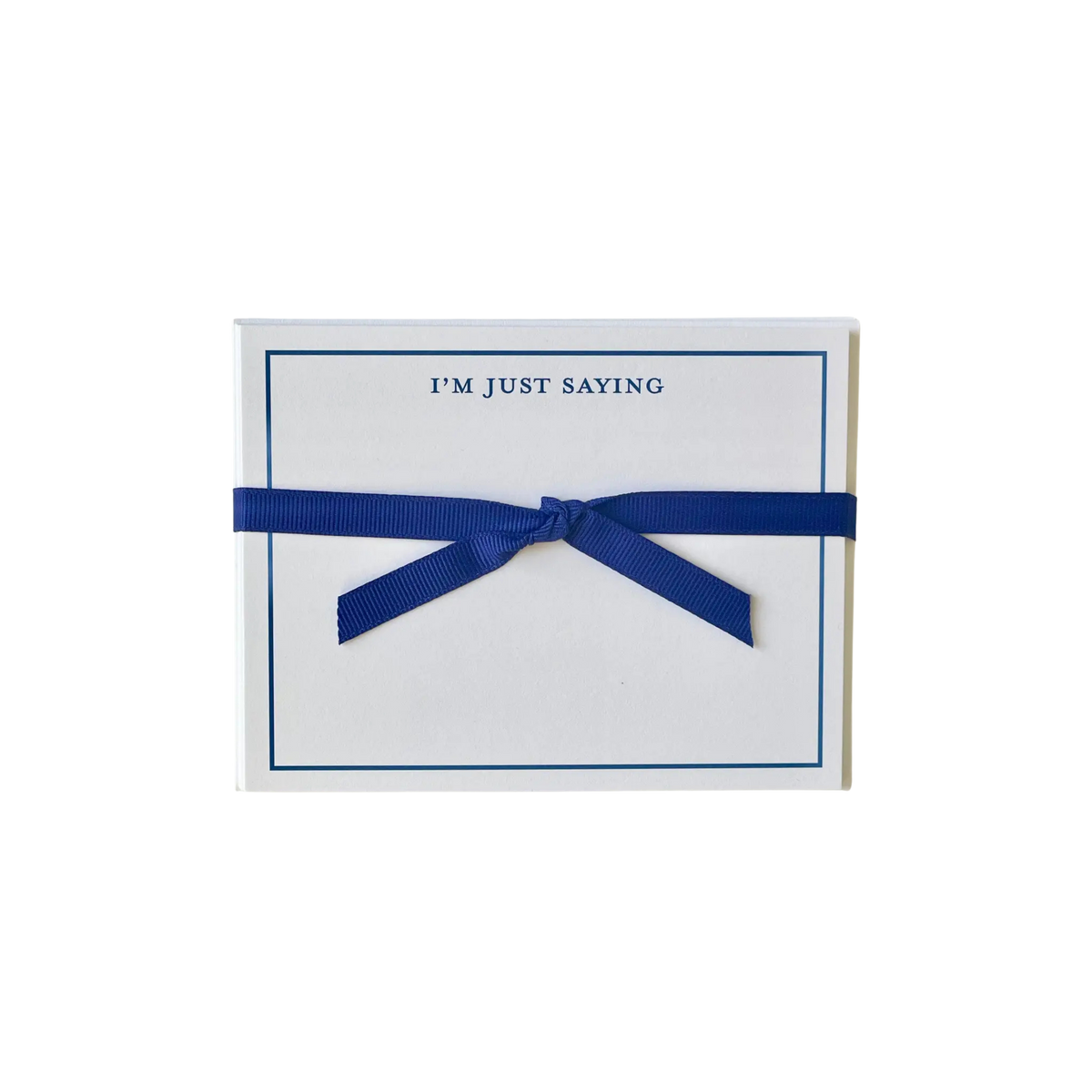 Royal Blue I'm Just Saying Stationary Set - Pack of 10