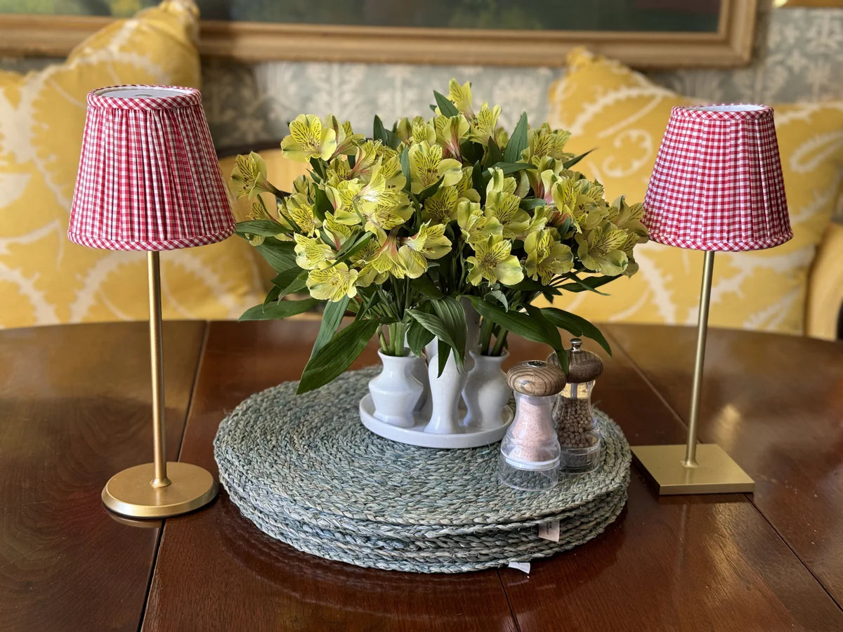 Gingham Shade Cover