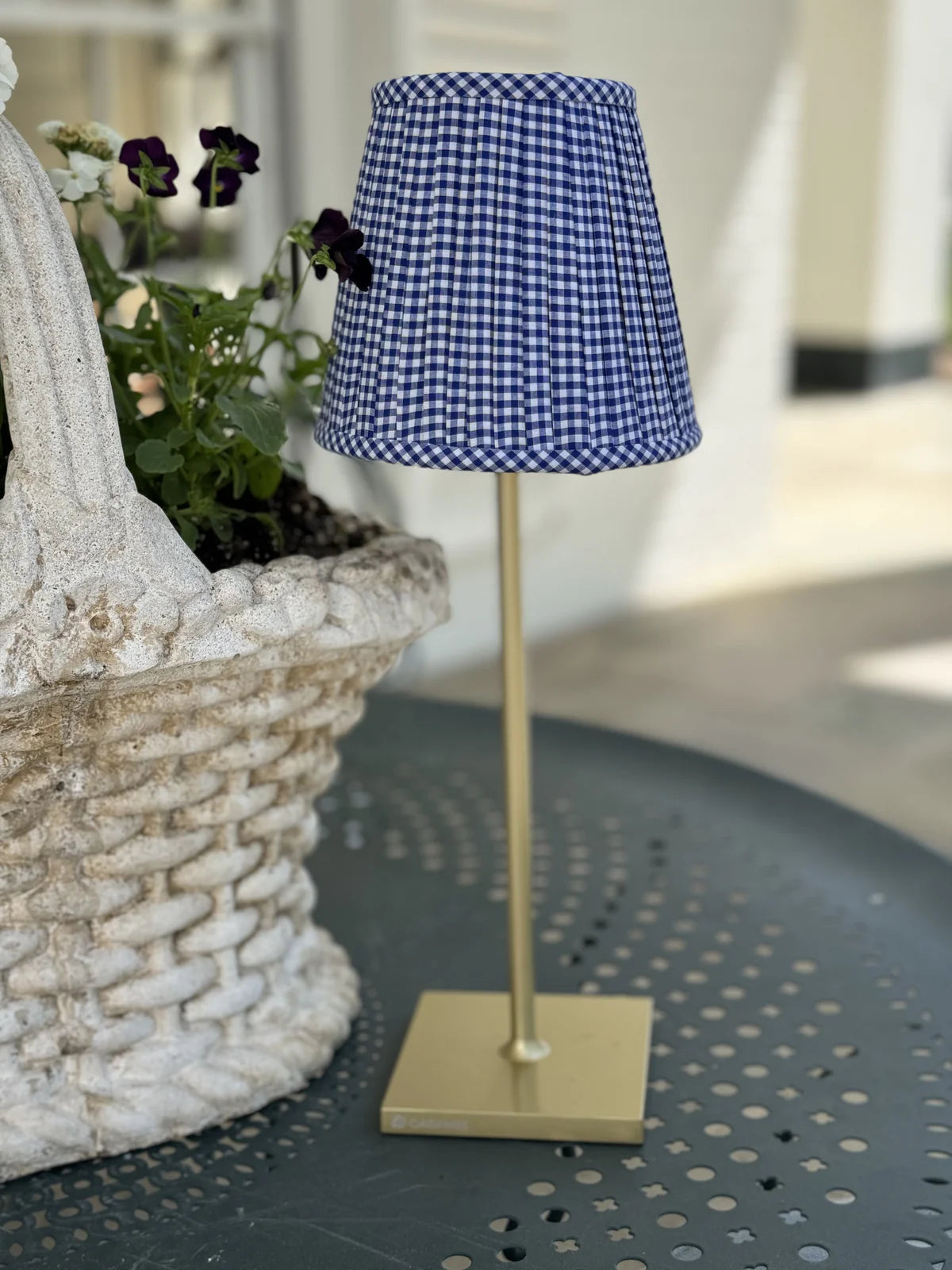 Gingham Shade Cover