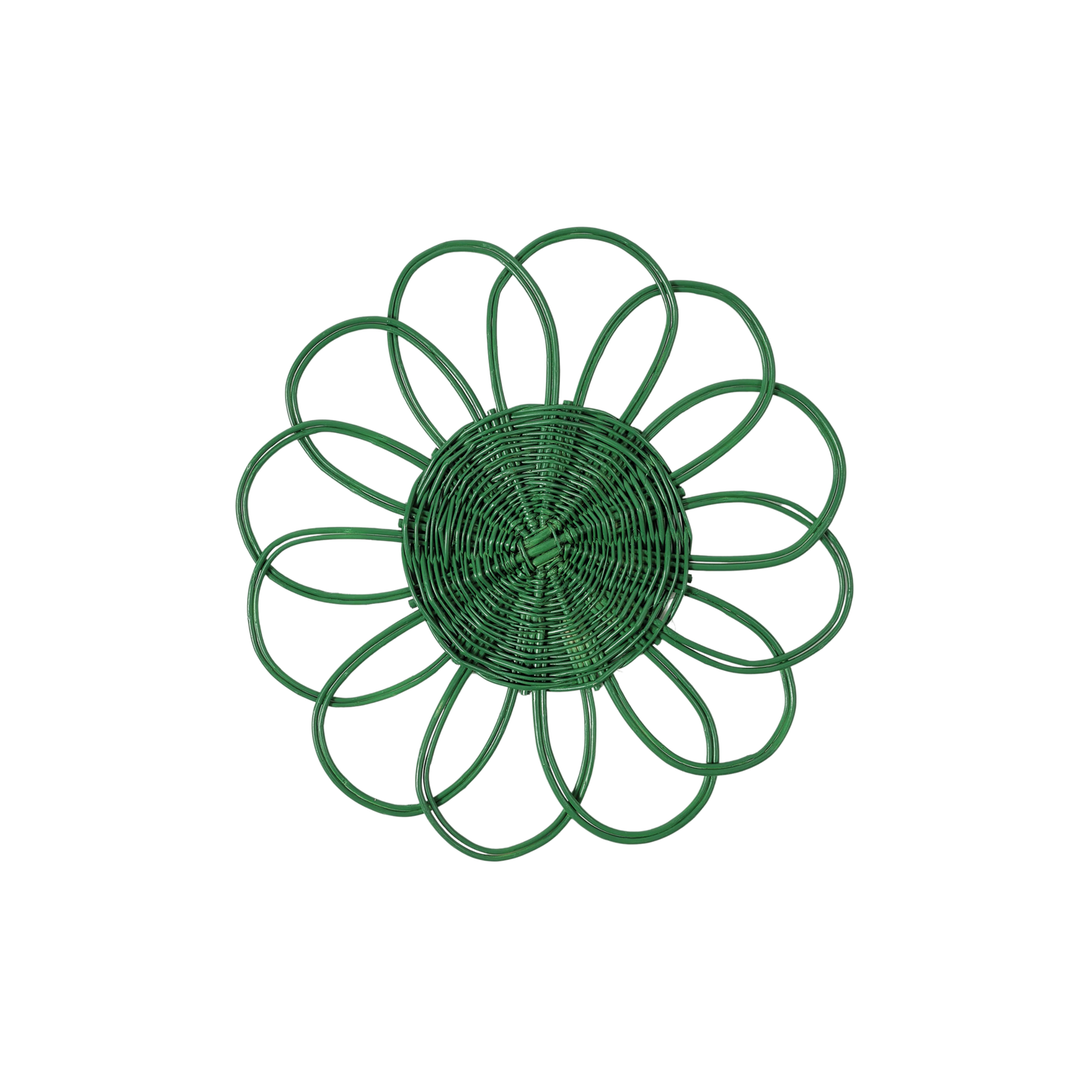 Green Wicker Placemat Set of 4
