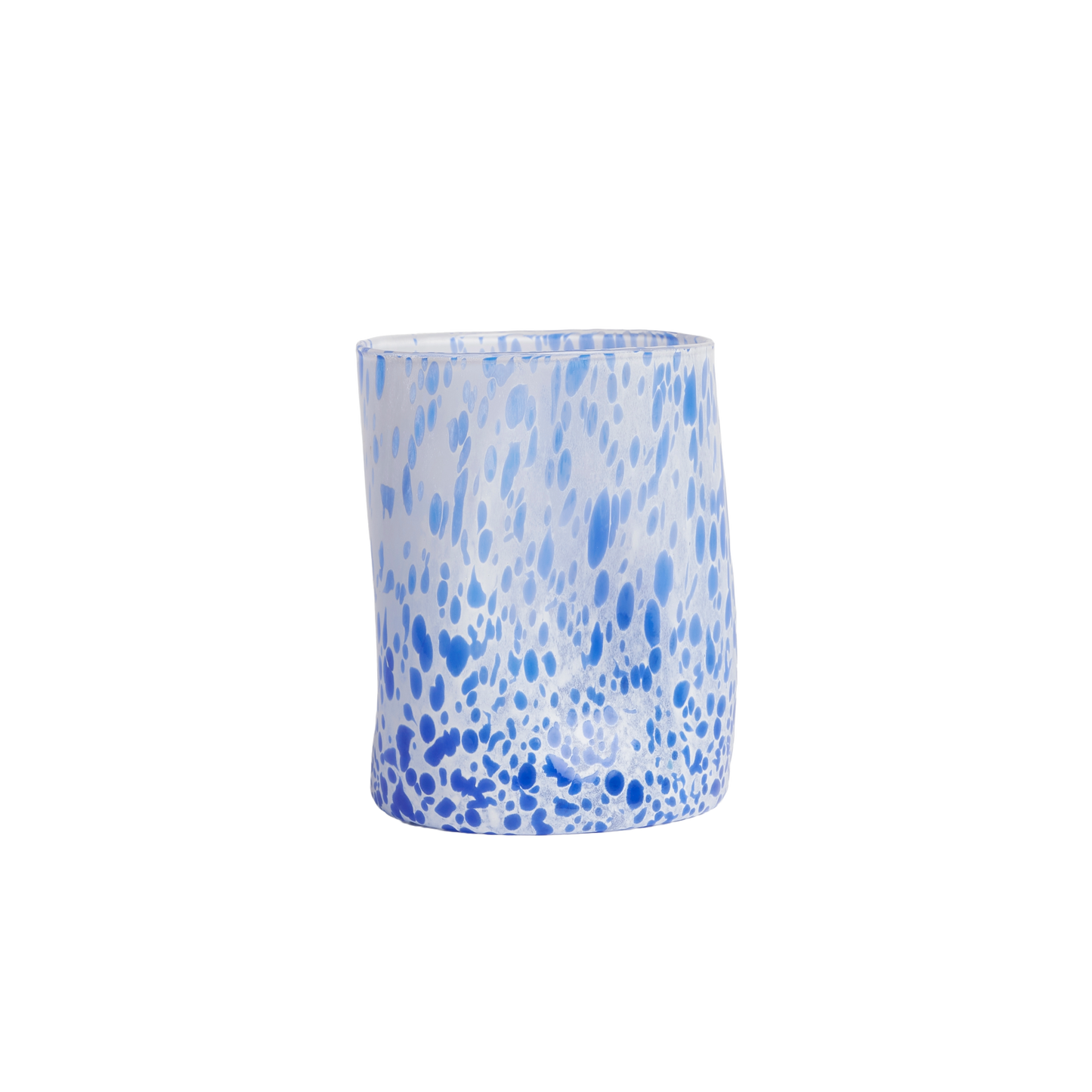 Handblown Glass in Blue Set of 2