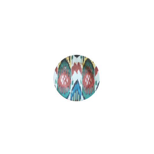 Ikat Ceramic Side Plate in Multi