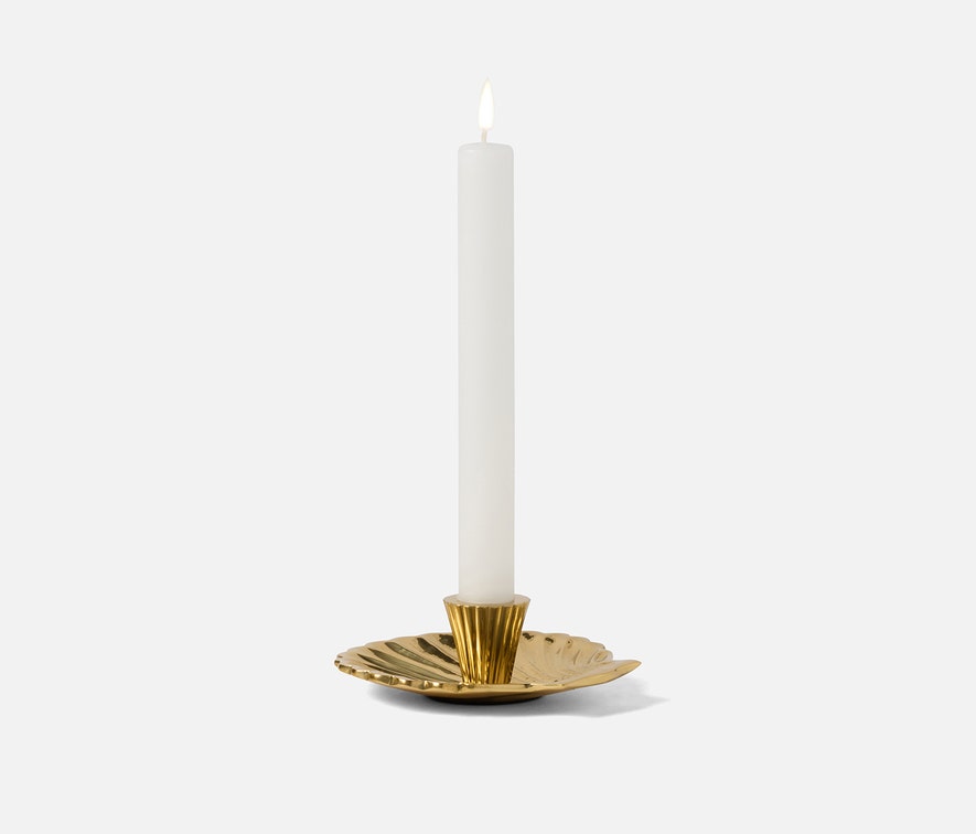 Jovie Polished Gold Candle Holder