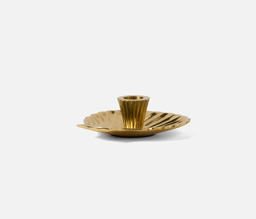Jovie Polished Gold Candle Holder