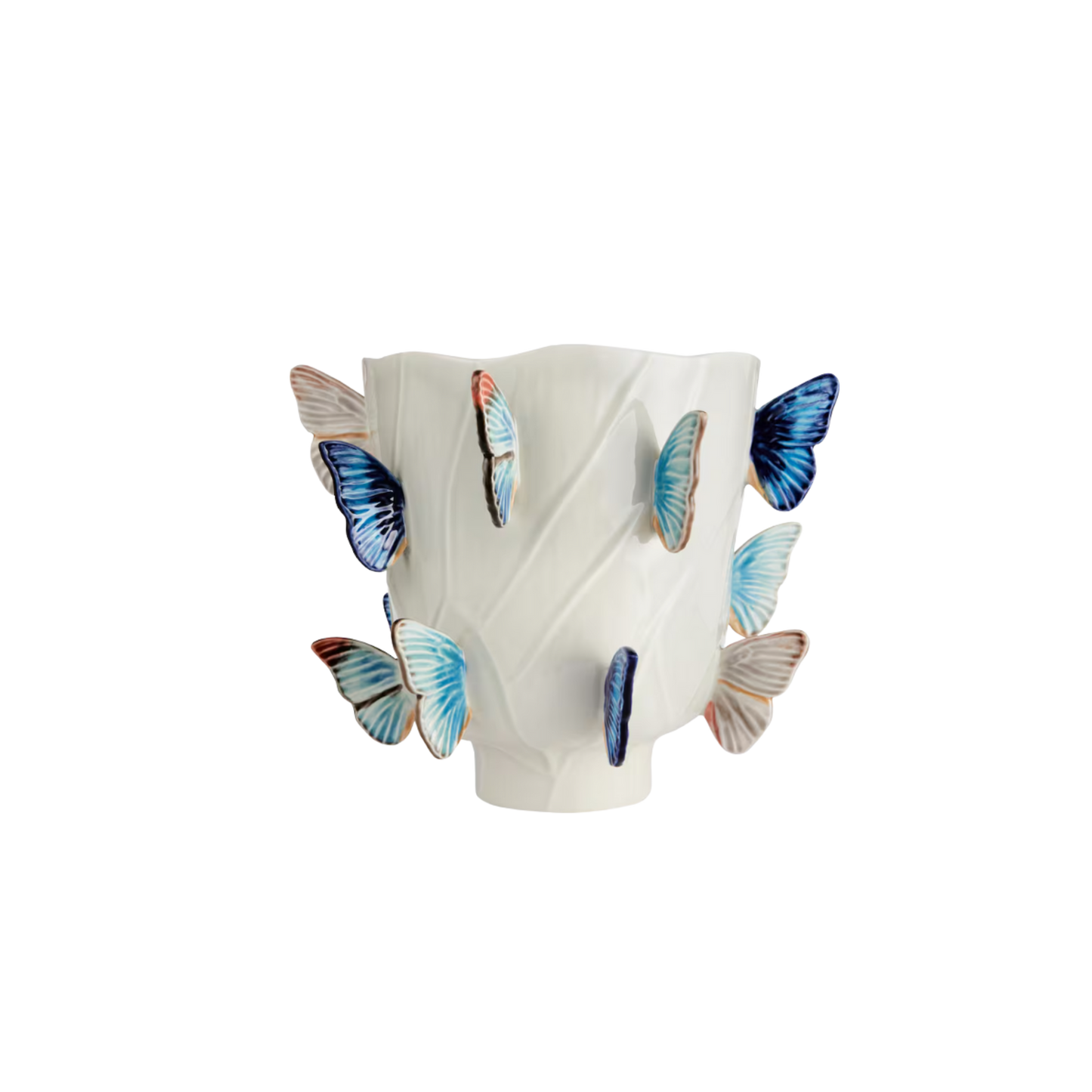 Large Vase Cloudy Butterflies