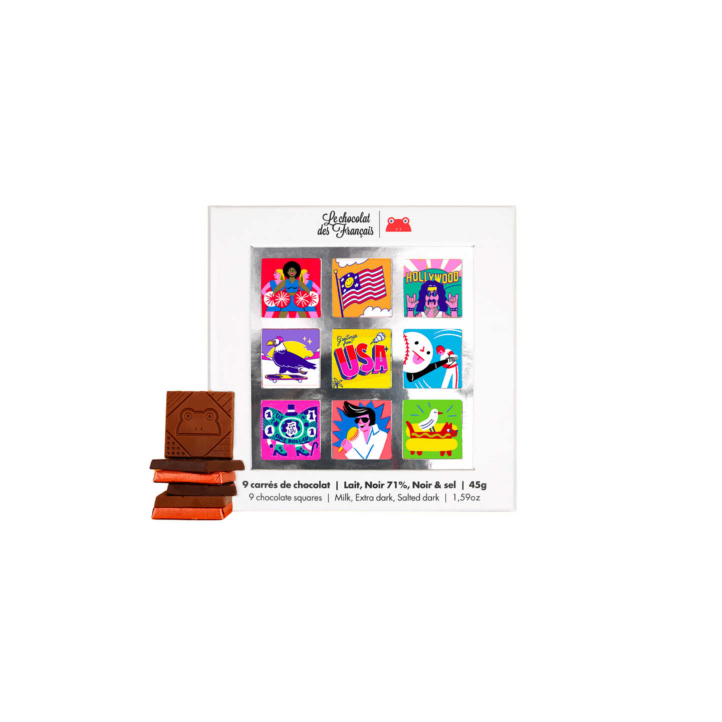 Love USA 9 Squares Chocolate Giftset