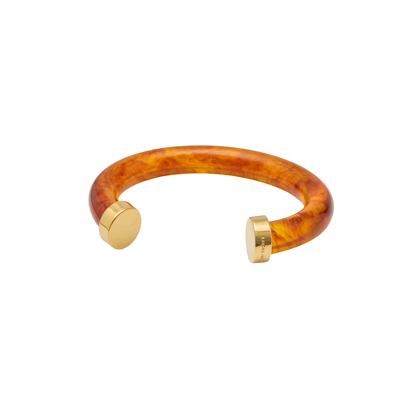 Tortoise Shell Resin Cap Bangle