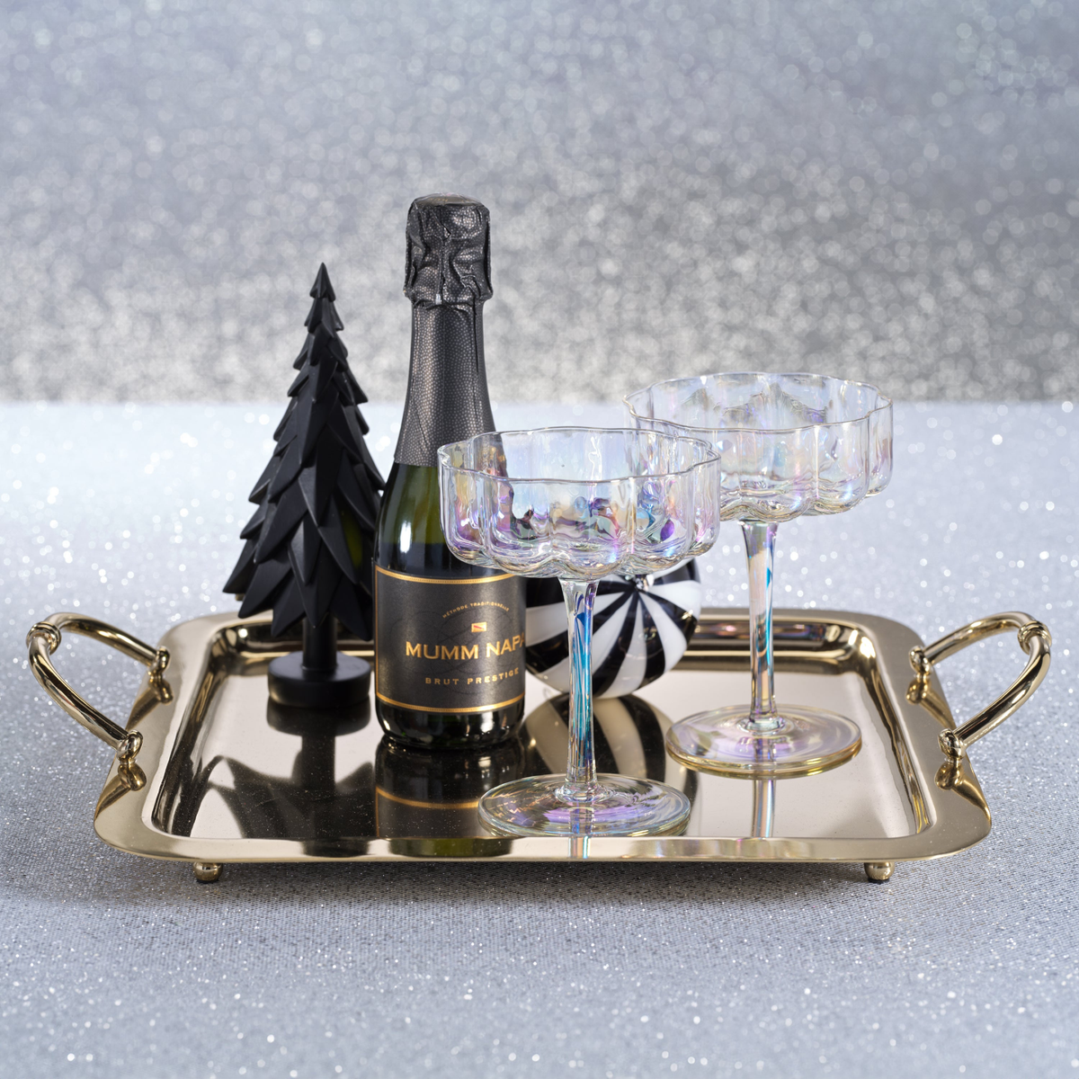 Manetta Alloy and Brass Tray - Polished Gold