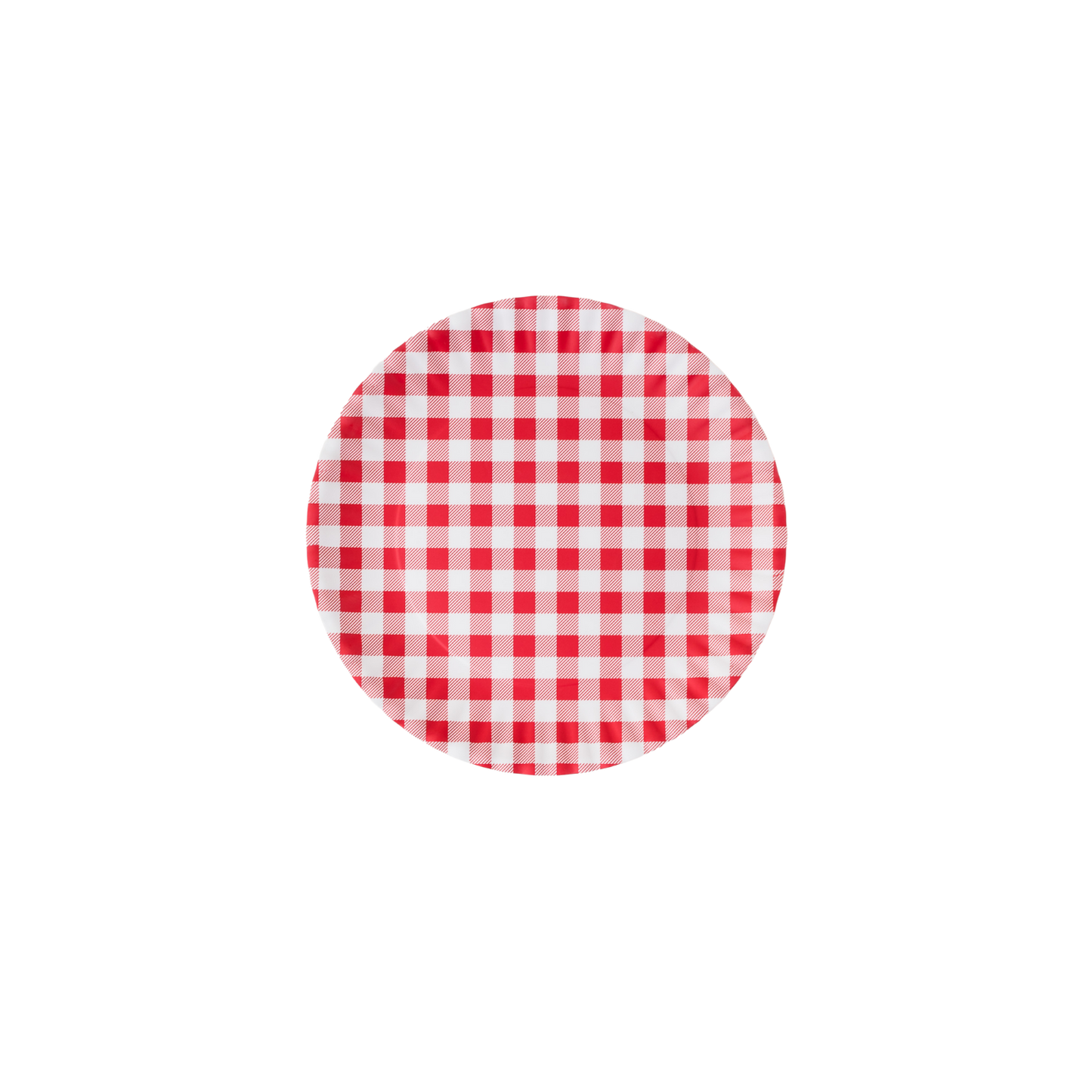 Red Gingham Melamine Platter