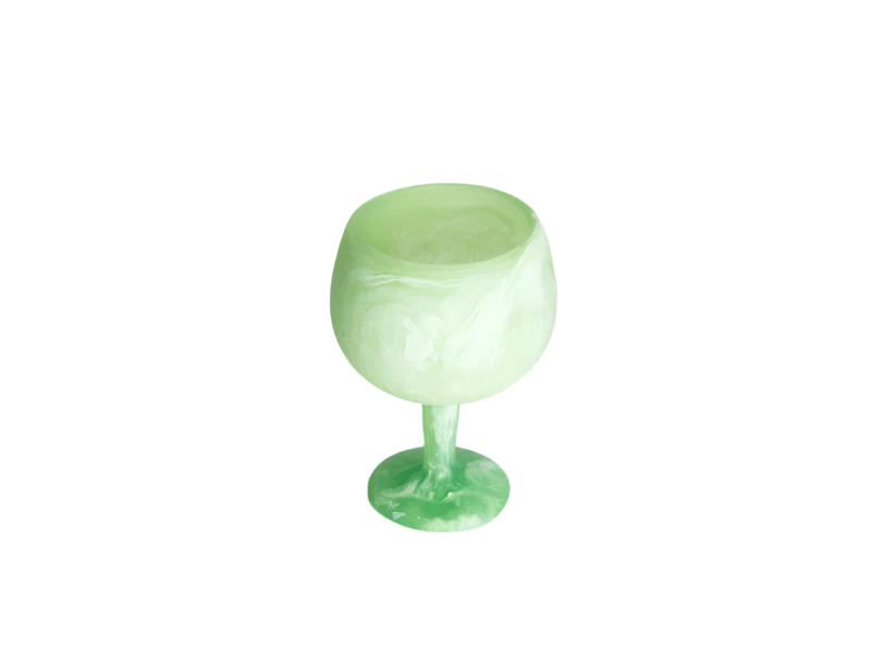Stemware in Mint Swirl - Set of 2