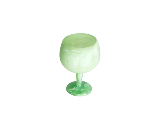 Stemware in Mint Swirl - Set of 2