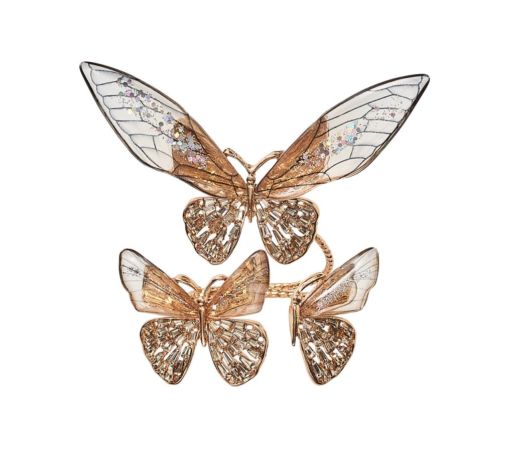 Flutter Napkin Rings, Set of 4 in a Gift Box