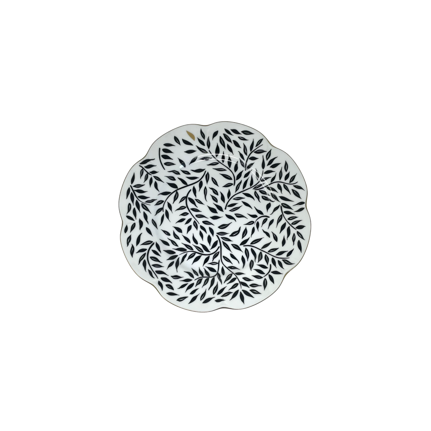 Nymphea Olivier Black Dessert Plate