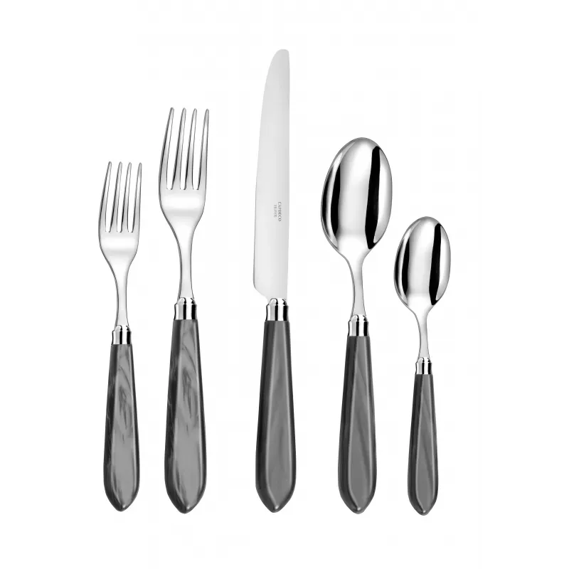 Omega Black 5 Piece Place Setting